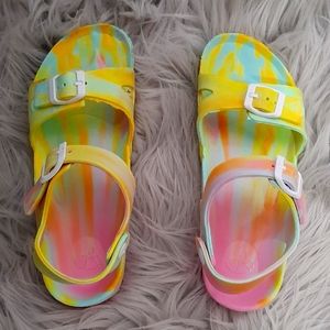 Tie dyed kids  water shoes
